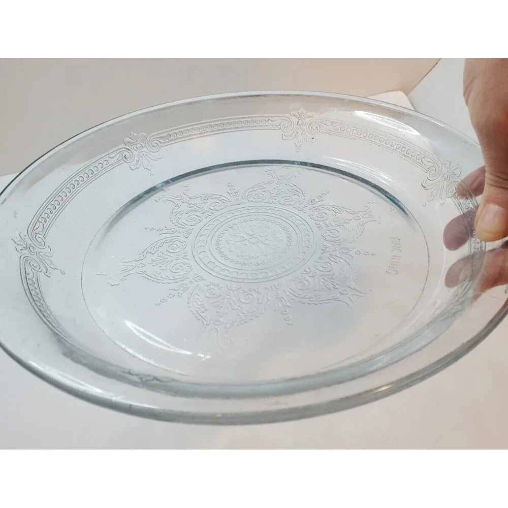 Vintage Fire King Sapphire Blue Philbe Glassware 9 Inch Pie Plate